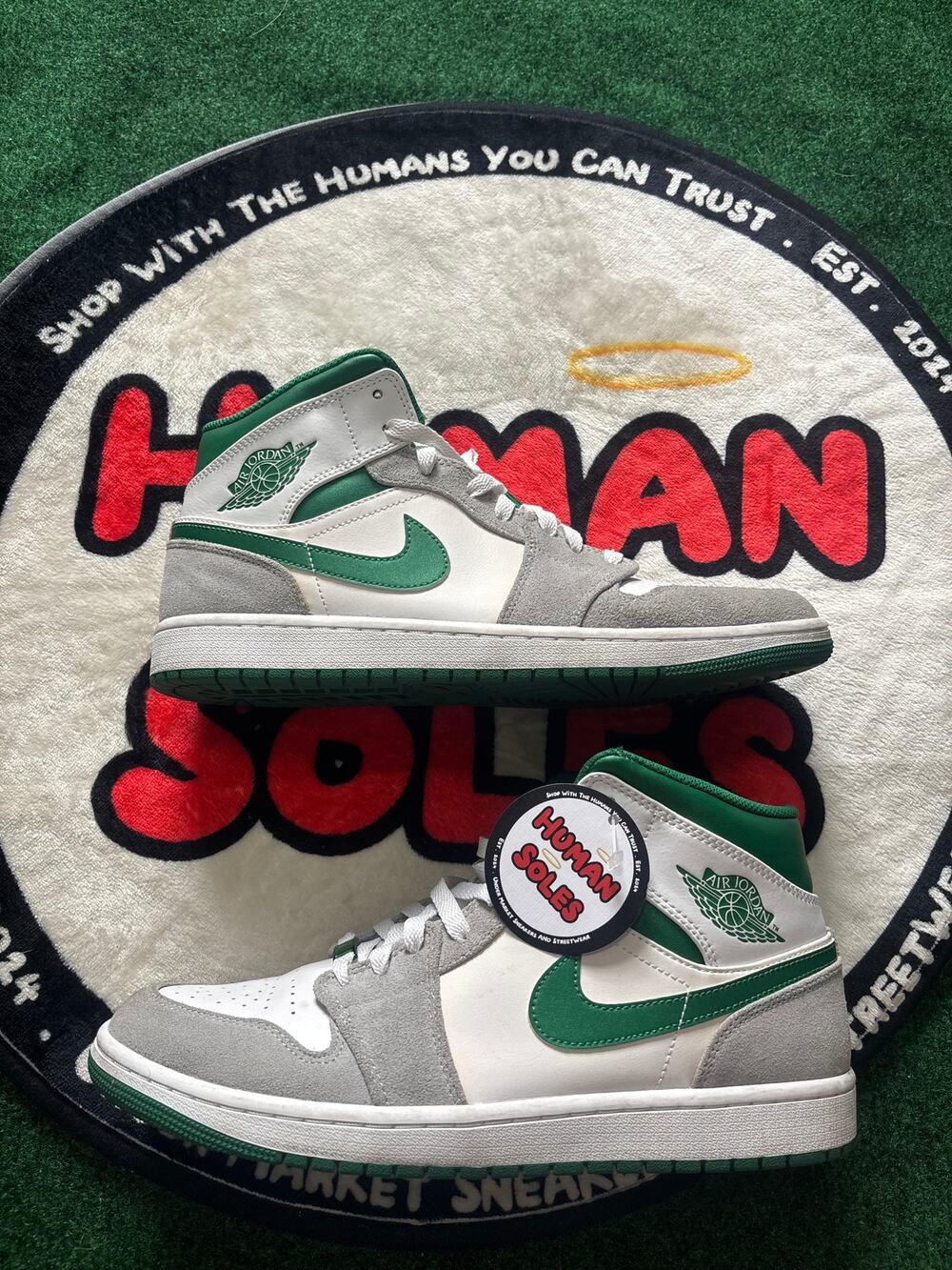 Jordan 1 Mid ‘Grey Green’|Size 11.5M
